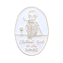 Drawing Olive - Chillest Girl Pin (Antique Gold)