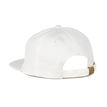 Rose 6 Panel Unstructured Hat (White)