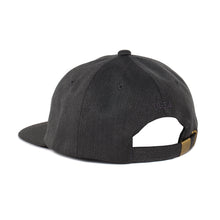 Rose 6 Panel Unstructured Hat (Charcoal)