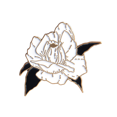 Blooming Rose Pin (Antique Gold)