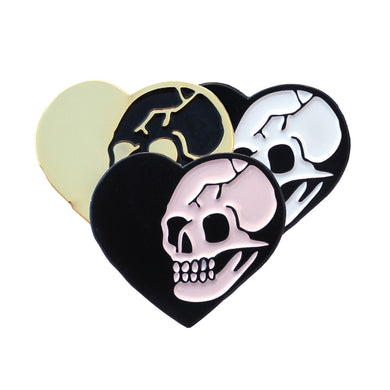 HeartSkull Pin